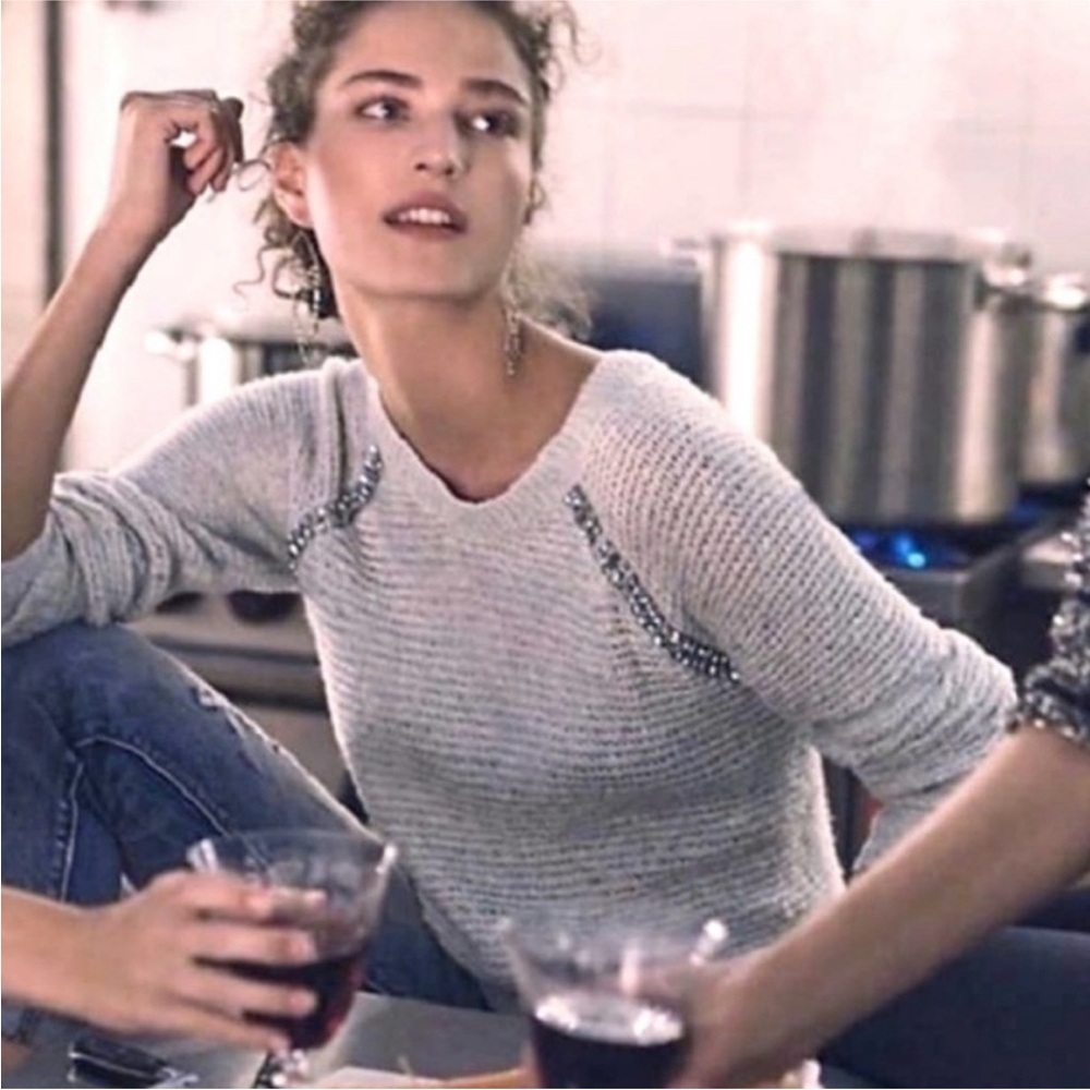 Anthropologie Soft Knit Sweater in Light blue. M
